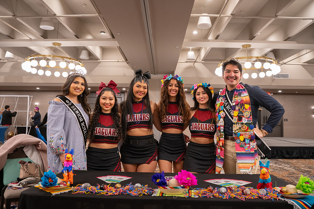 Cheerleaders and Royalty at Fiesta