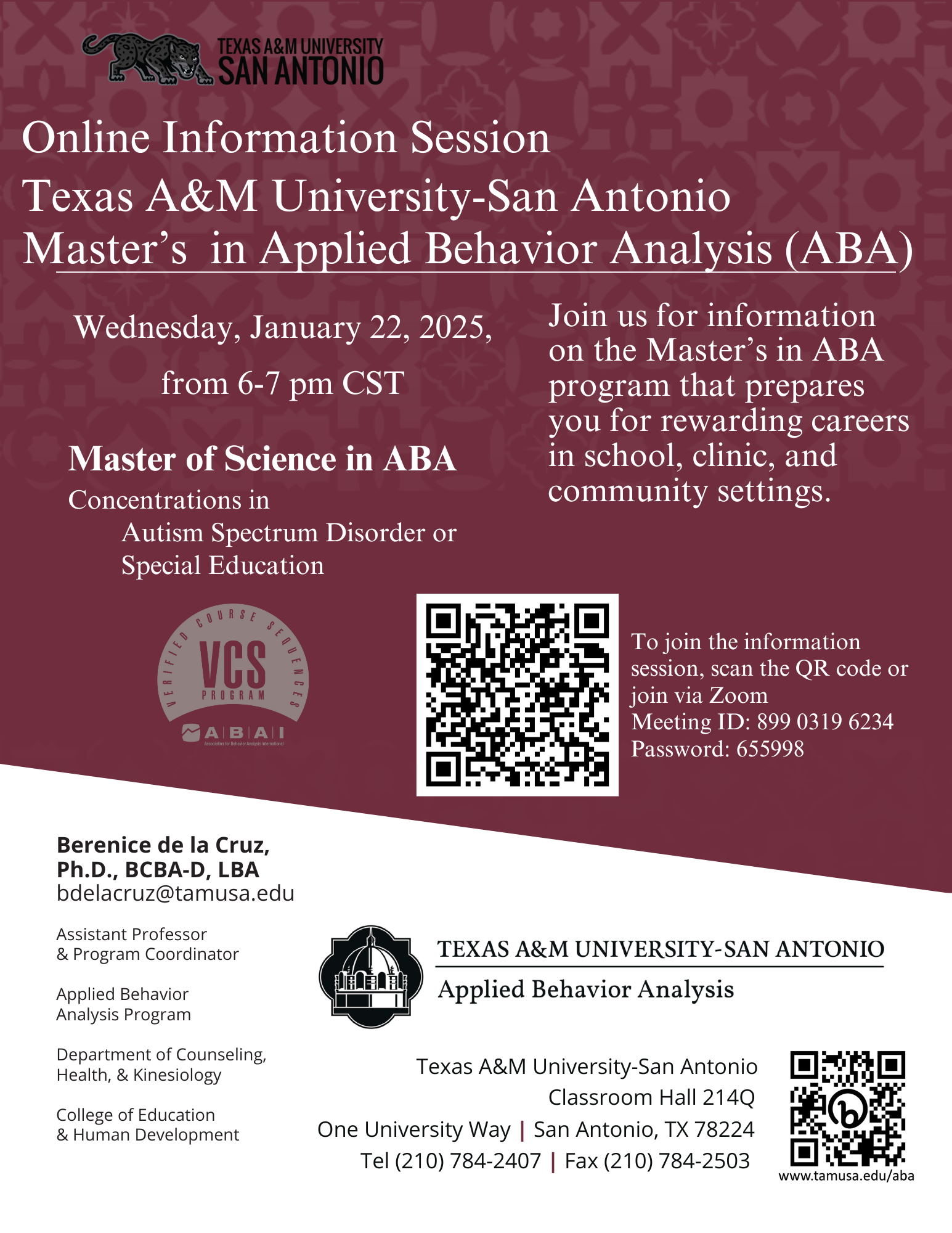 ABA information session 1.25