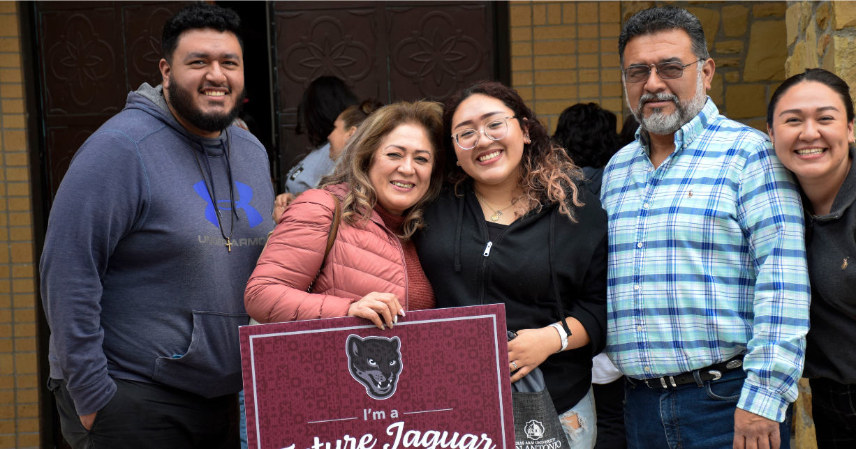 Family With Student Smiling