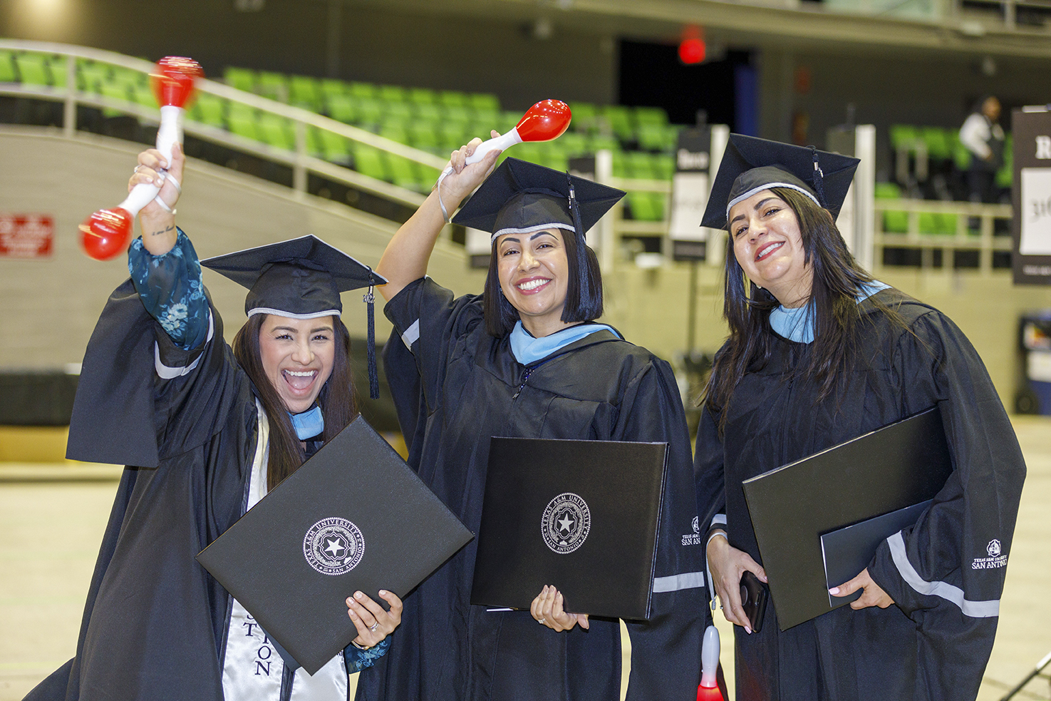 Graduates with Maracas