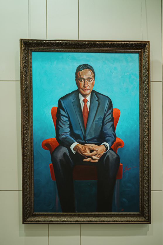 Portrait of Henry Cisneros by Lionel Sosa