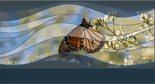 Monarch Butterfly (Flying Route)