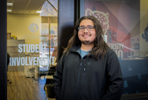 Student at the Student Involvement Office